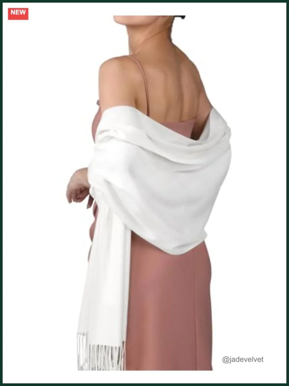 Womens Cashmere Feel Shawl Wrap Scarf Soft Pashmina Wedding Bridal